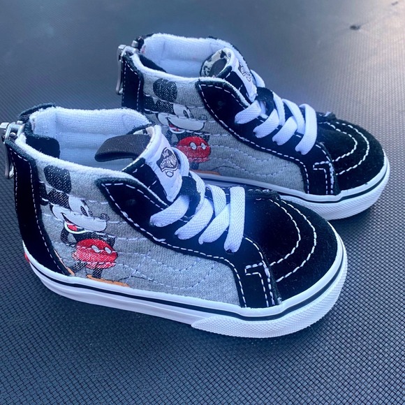 Vans Disney Mickey Mouse High Top Sneakers Toddler Shoes Size 5 Disneyland Rare - Picture 1 of 12